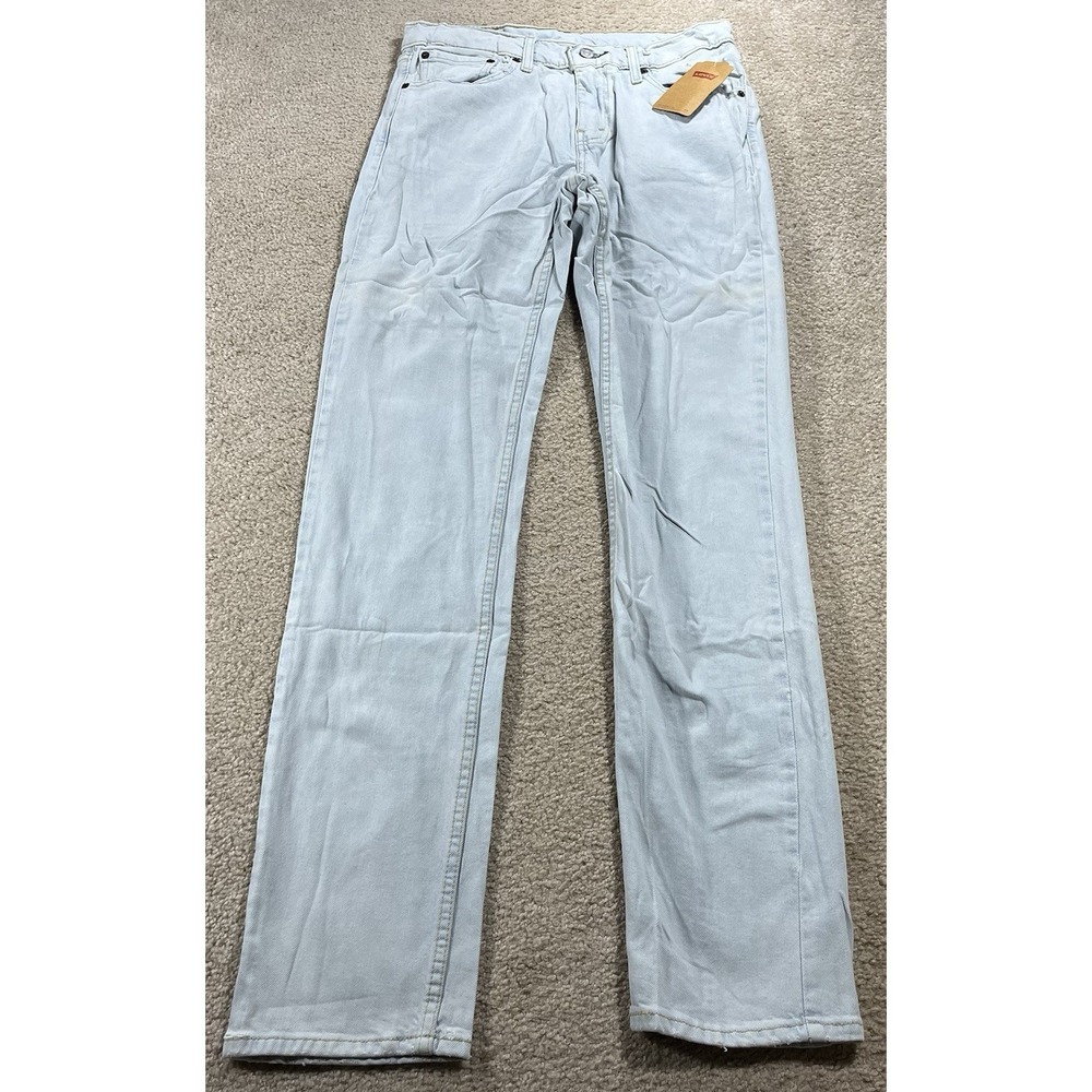 Levi's 511 Slim Fit Straight Jeans Light Wash Men's 32x34 NWT Stretch Casual